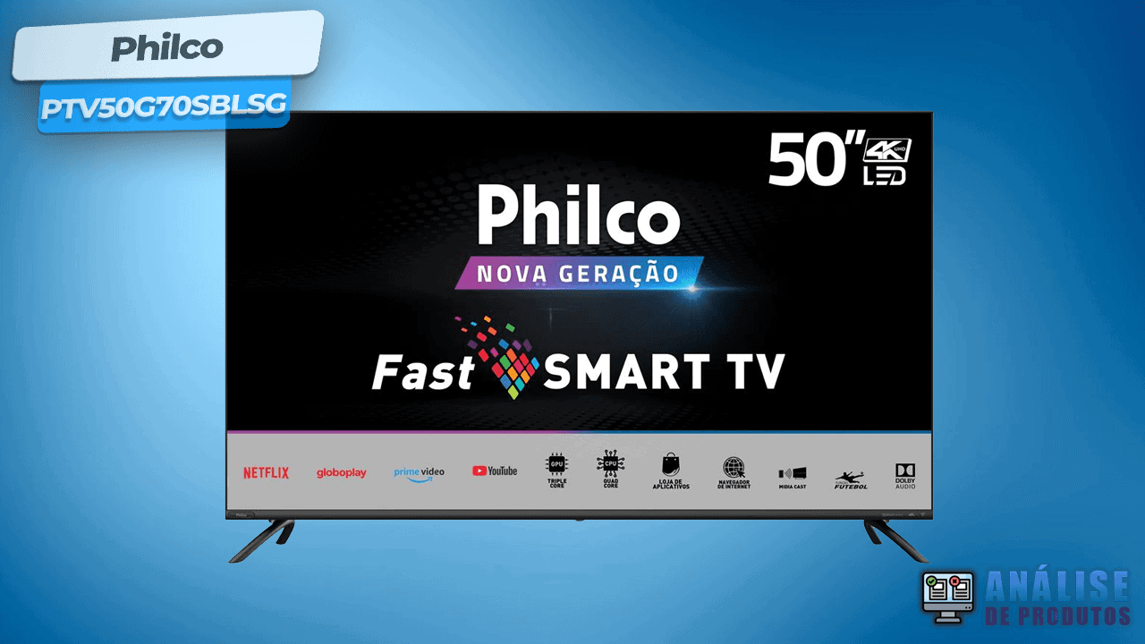 Smart TV 4K LED 50 Philco - PTV50G70SBLSG