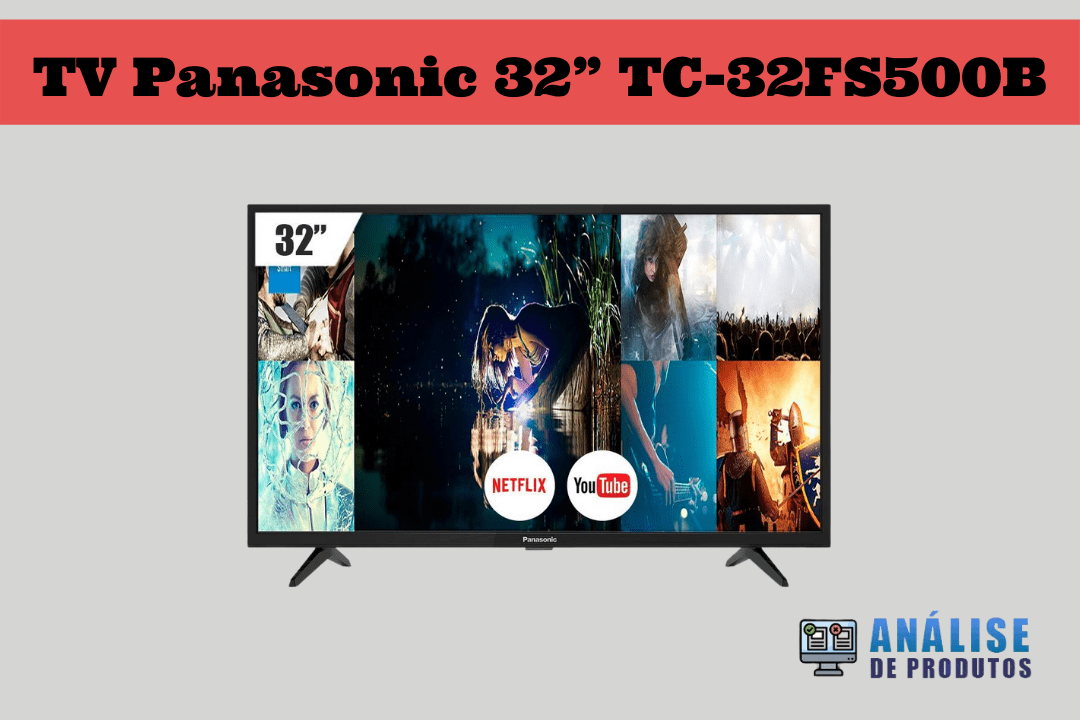 Imagem da TV Panasonic 32” TC-32FS500B.