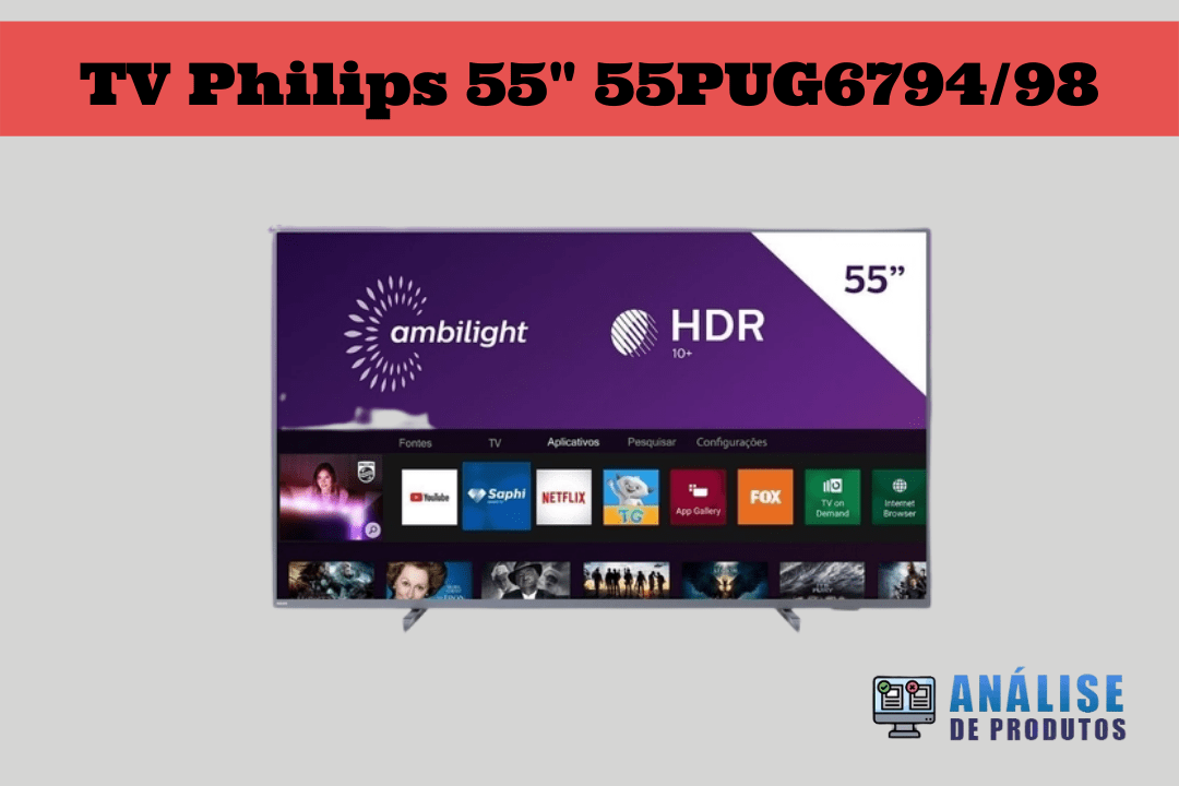 Imagem da TV Philips 55 