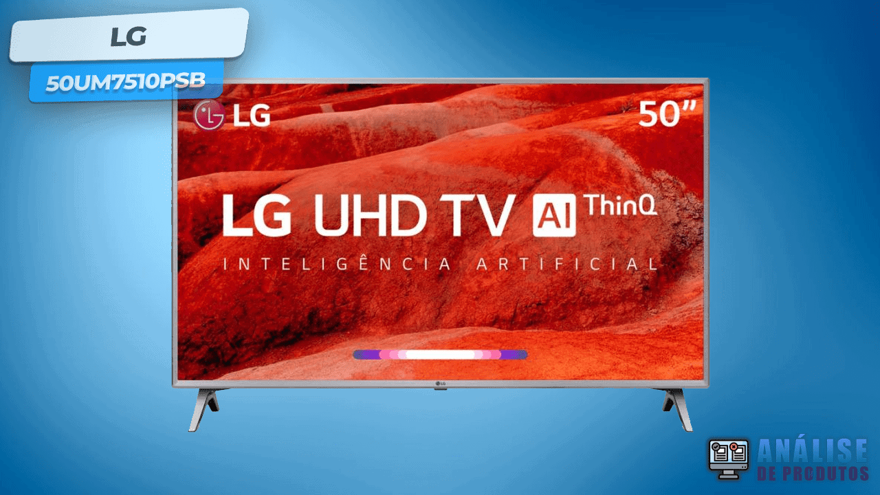 Smart TV 4K HDR LED 50" LG ThinQ AI - 50UM7510PSB