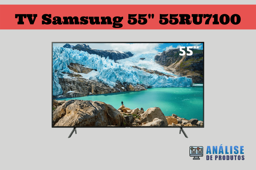 Imagem da TV Samsung 55" 55RU7100.
